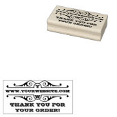 Hartelijk dank voor uw bestelling 	rubberstempel (Gestempeld)