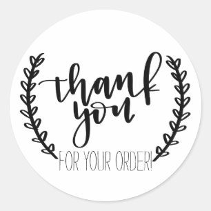 Hartelijk dank voor uw bestelling stickers