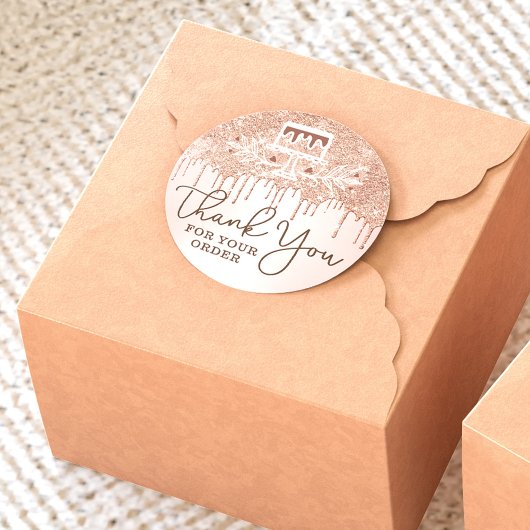 Hartelijk dank voor uw bestelling, zodat u een bak ronde sticker