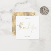 Hartelijk dank voor uw bruiloft op de aangepaste k notitiekaartje (Voorkant / Achterkant in situ)