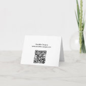 Hartelijk dank voor uw Business Custom Note-kaarte Bedankkaart (Achterkant)