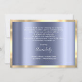 Hartelijk dank voor uw Business Insert Logo Gold B Kaart (Achterkant)