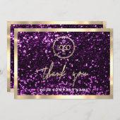 Hartelijk dank voor uw Business Insert Logo Gold M Kaart (Voorkant / Achterkant)