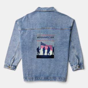 Hartelijk dank voor uw diensten Patriottische vete Denim Jacket