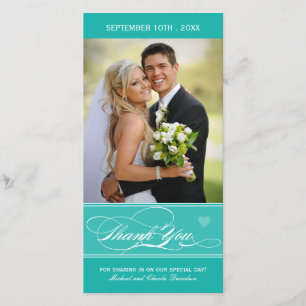 Hartelijk dank voor uw fotokaart (4x8) bedankkaart