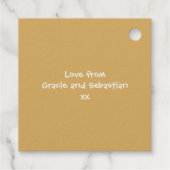 Hartelijk dank voor uw gepersonaliseerd potty Patr Bedankjes Labels (Achterkant)