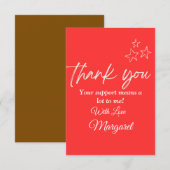 Hartelijk dank voor uw kaart (Voorkant / Achterkant)