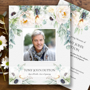 Hartelijk dank voor uw kaartje voor begrafeniswitt bedankkaart