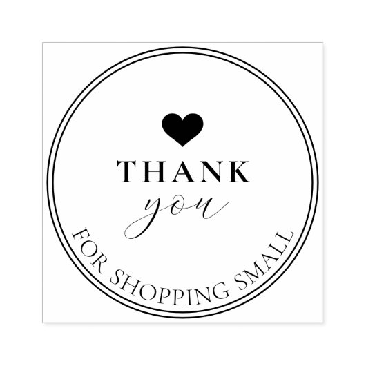 Hartelijk dank voor uw kleine winkels rubberstempel (Afrduk)