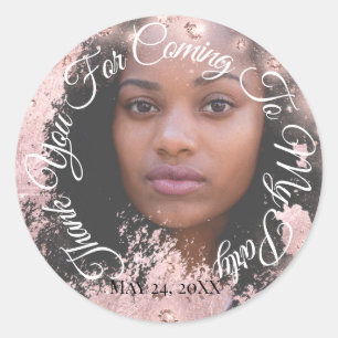 Hartelijk dank voor uw komst naar mijn Afstuderen  Ronde Sticker