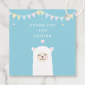 Hartelijk dank voor uw komst om het Baby shower va Bedankjes Labels (Achterkant)