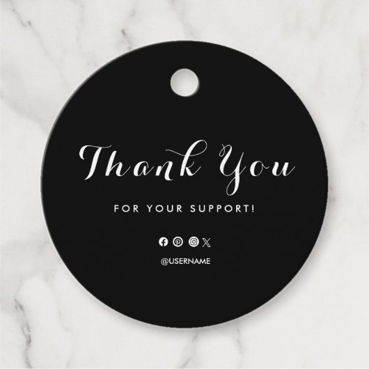 Hartelijk dank voor uw Logo Label Hang Label (Voorkant)