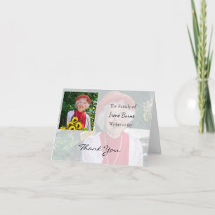 Hartelijk dank voor uw medeleven bedankkaart