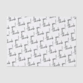 Hartelijk dank voor uw minimalistische professione tissuepapier (Voorkant)