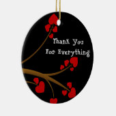 Hartelijk dank voor uw Ornament CUSTOM-cadeautje (Rechts)