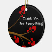 Hartelijk dank voor uw Ornament CUSTOM-cadeautje (Links)