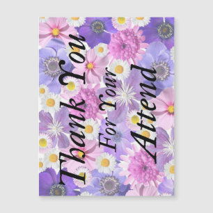 Hartelijk dank voor uw presentiekaart