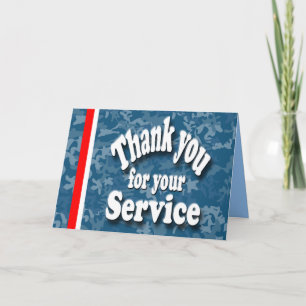 Hartelijk dank voor uw service bedankkaart
