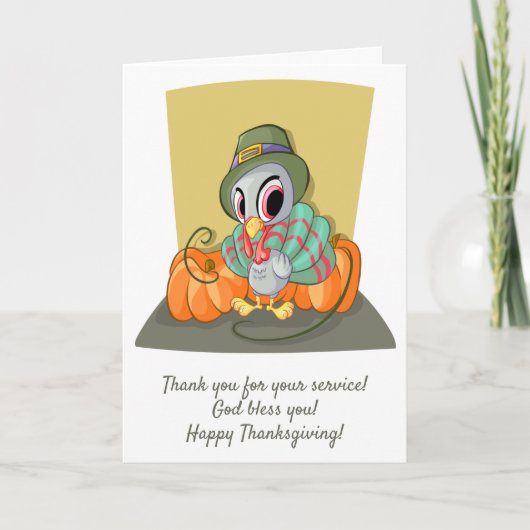 Hartelijk dank voor uw service bedankkaart (Voorkant)