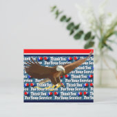 Hartelijk dank voor uw service briefkaart (Staand voorkant)