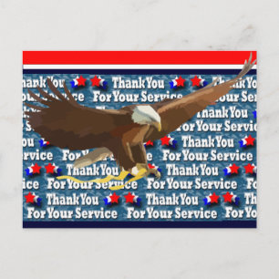 Hartelijk dank voor uw service briefkaart