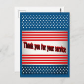 Hartelijk dank voor uw service briefkaart (Voorkant / Achterkant)