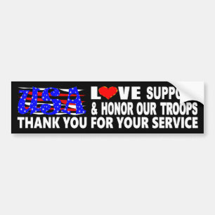 Hartelijk dank voor uw service bumpersticker