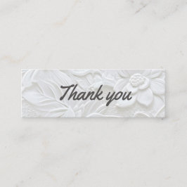 Hartelijk dank voor uw service mini visitekaartje