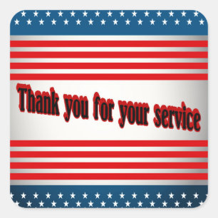 Hartelijk dank voor uw service stickers