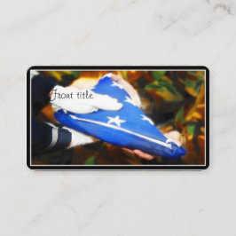 Hartelijk dank voor uw service visitekaartje