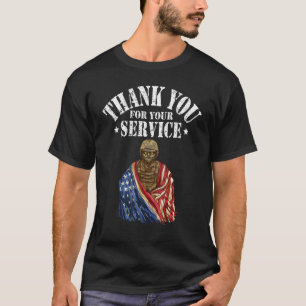 Hartelijk dank voor uw serviceveteraan t-shirt