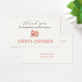 Hartelijk dank voor uw steun aan het kleinbedrijf visitekaartje (Bureau)