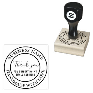 Hartelijk dank voor uw steun voor mijn kleine bedr rubberstempel