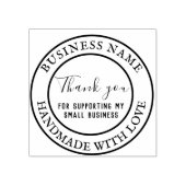 Hartelijk dank voor uw steun voor mijn kleine bedr rubberstempel (Afrduk)