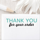 Hartelijk dank voor uw Stickers voor uw bestelling (Insitu)