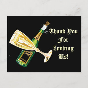 Hartelijk dank voor uw uitnodiging om ons briefkaa