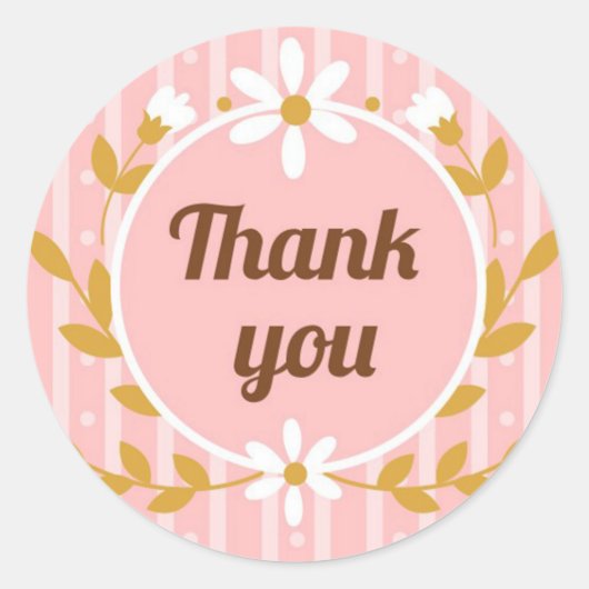 Hartelijk dank voor uw vierkant ronde sticker (Voorkant)