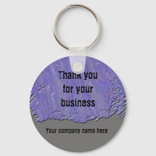 Hartelijk dank voor uw waardering van uw zakelijke sleutelhanger (Voorkant)