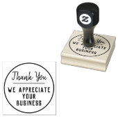 Hartelijk dank voor uw zakelijke rubberstempel 	rubberstempel (Gestempeld)