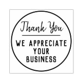 Hartelijk dank voor uw zakelijke rubberstempel 	rubberstempel (Afrduk)