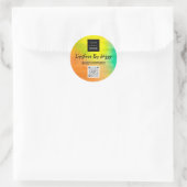 Hartelijk dank voor uw zakelijke schoonheid Lemon Ronde Sticker (Tas)