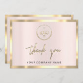 Hartelijk dank voor uw zakelijke toevoeging: Logo Kaart (Voorkant / Achterkant)