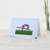 Hartelijk dank, Wenskaart Pansies Kaart (Achterkant)