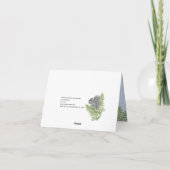 Hartelijk dank Woodland Squirrel Forest Fern Blank Bedankkaart (Achterkant)