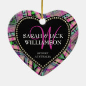 Hartelijk dank, zo veel Abstract roze Ornament (Achterkant)