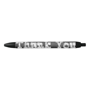 Hartelijk dank. zwarte inkt pen