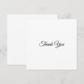 Hartelijk dank, zwarte witte elegante klassieke ka (Voorkant / Achterkant)