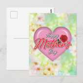 Hartelijk Ellegant Moederdag Design Briefkaart (Voorkant / Achterkant)