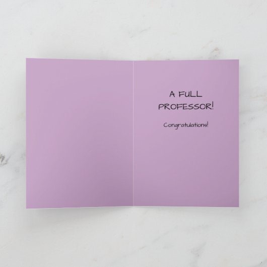 Hartelijk gefeliciteerd, daarom denk je dat kaart (Binnen)