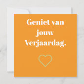 Hartelijk gefeliciteerd! Fox, vosje Kaart (Achterkant)